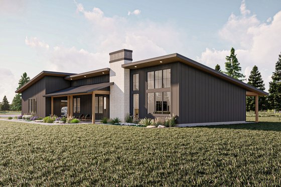 Exterior - Other Elevation 1 for Barndominium House Plan #455-293 - 3 bed, 2.5 bath