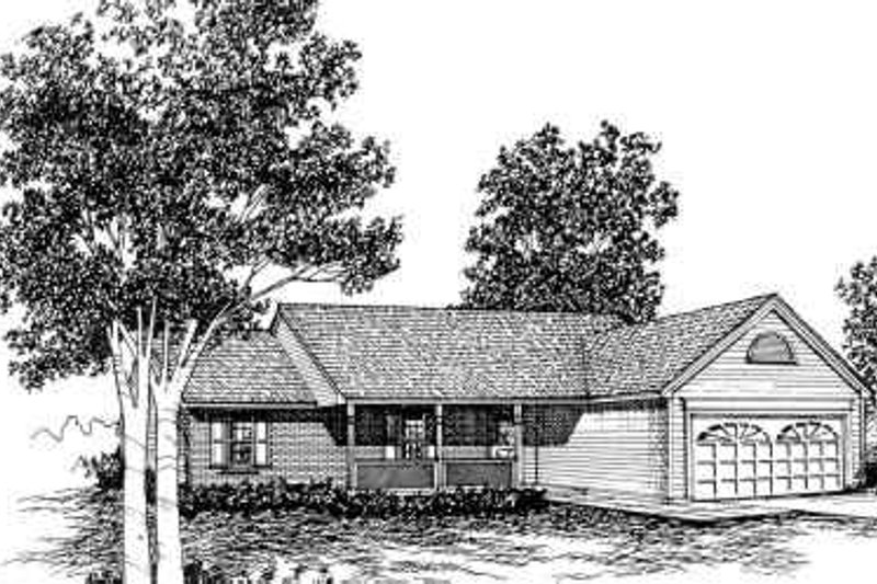 House Design - Ranch Exterior - Front Elevation Plan #30-115