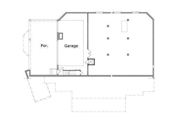 European Floor Plan - Lower Floor Plan #411-777