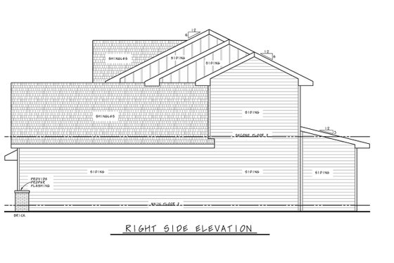 Exterior - Other Elevation 2 for Modern House Plan #20-2482 - 3 bed, 2.5 bath