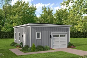 Southern Exterior - Front Elevation Plan #932-1282