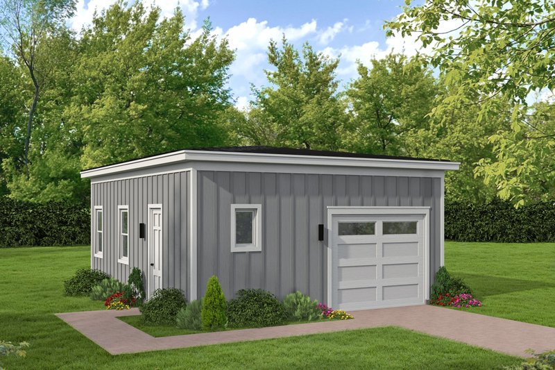 House Blueprint - Southern Exterior - Front Elevation Plan #932-1282