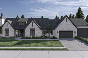 Modern Exterior - Front Elevation Plan #455-509