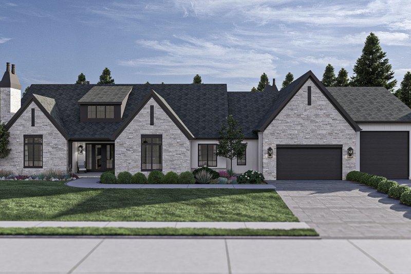 Modern Style House Plan - 3 Beds 2.5 Baths 3164 Sq/Ft Plan #455-509