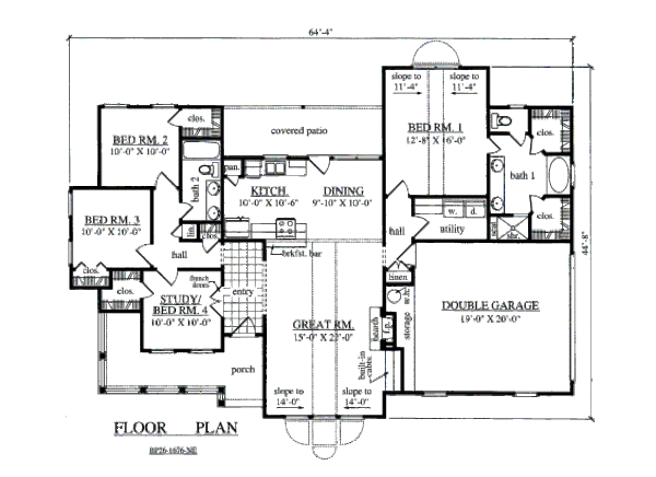 Traditional Floor Plan - Main Floor Plan #42-362