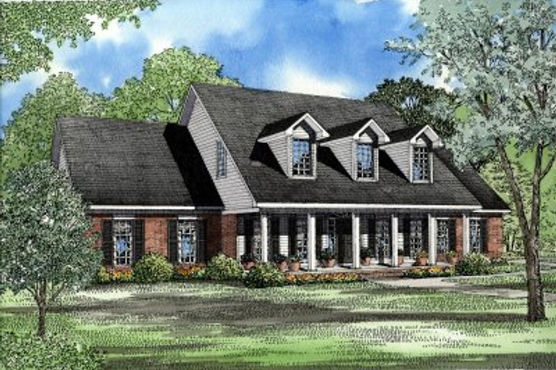 Architectural House Design - Southern Exterior - Front Elevation Plan #17-215