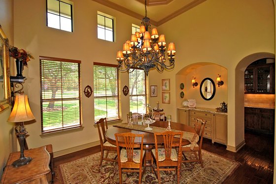 Interior - Dining Room for Prairie House Plan #80-211 - 4 bed, 4 bath