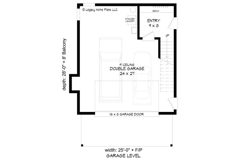 Dream House Plan - Floor Plan - Main Floor for Contemporary House Plan #932-615 - 1 bed, 1 bath