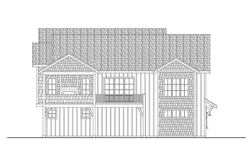 Architectural House Design - Exterior - Other Elevation 1 for Craftsman House Plan #124-1378 - 4 bed, 5 bath