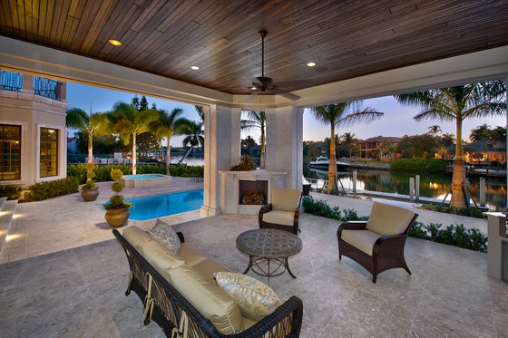 Exterior - Outdoor Living for Mediterranean House Plan #548-5 - 5 bed, 5.5 bath