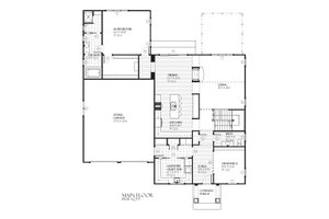 Floor Plan - Main Floor for Farmhouse House Plan #901-58 - 4 bed, 3.5 bath