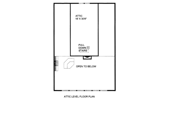Floor Plan - Upper Floor for Bungalow House Plan #117-672 - 3 bed, 3 bath