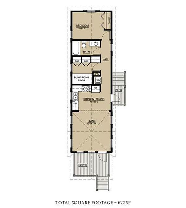 Cottage Floor Plan - Main Floor Plan #536-4