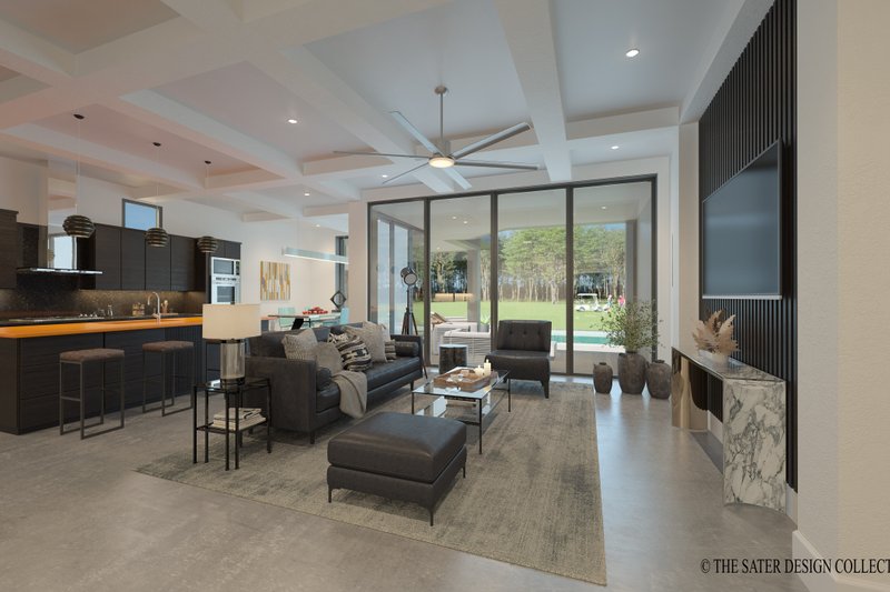 Dream House Plan - Interior - Family Room for Contemporary House Plan #930-552 - 5 bed, 4.5 bath