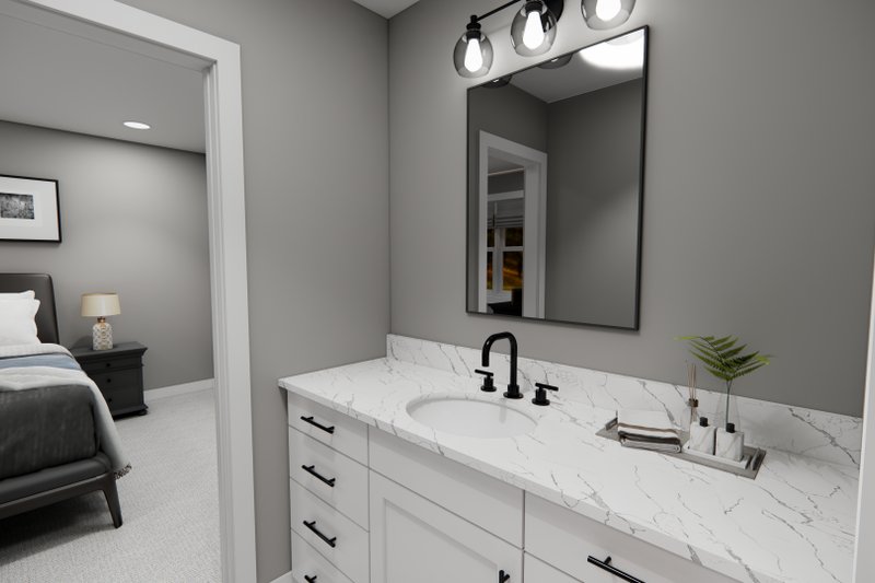 Architectural House Design - Interior - Bathroom for Craftsman House Plan #51-1472 - 3 bed, 2.5 bath