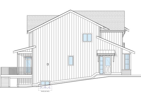 Exterior - Other Elevation 1 for Farmhouse House Plan #1114-110 - 4 bed, 2.5 bath