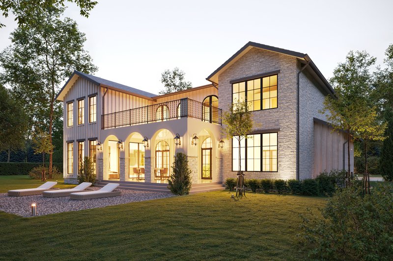 House Design - Exterior - Other Elevation 2 for European House Plan #1066-295 - 4 bed, 4.5 bath