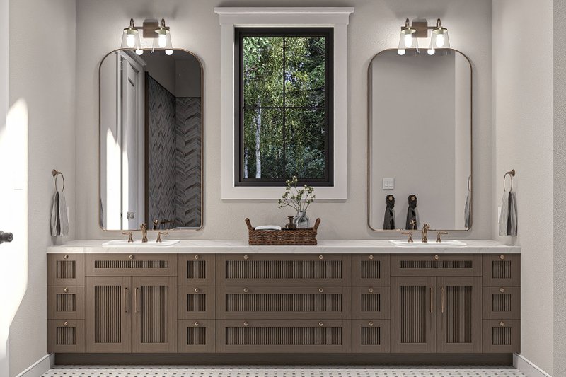 House Blueprint - Interior - Master Bathroom for Cottage House Plan #455-684 - 3 bed, 2.5 bath