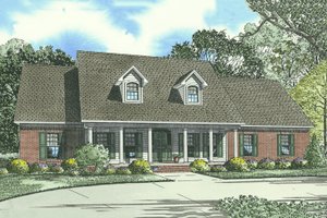 Traditional Exterior - Front Elevation Plan #17-1176
