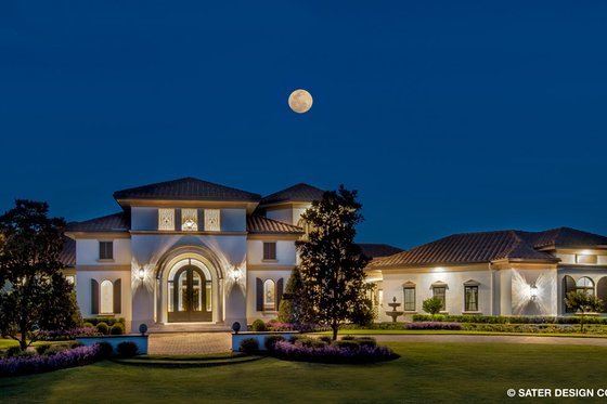 Exterior - Front Elevation 3 for European House Plan #930-510 - 4 bed, 4.5 bath