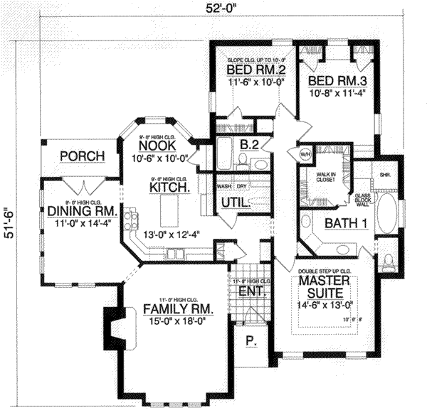European Floor Plan - Main Floor Plan #40-355