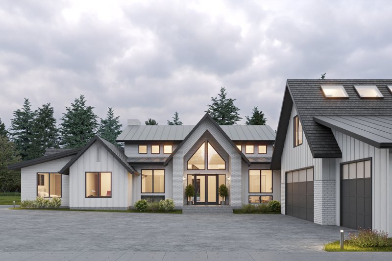 Home Plan - Exterior - Front Elevation 4 for European House Plan #1066-273 - 6 bed, 4.5 bath