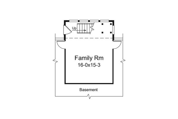Home Plan - Ranch Floor Plan - Lower Floor Plan #57-667