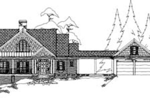 Country Exterior - Front Elevation Plan #71-132