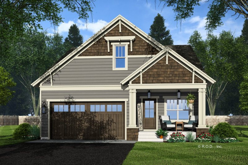 House Design - Exterior - Front Elevation 5 for Bungalow House Plan #51-1336 - 4 bed, 3 bath