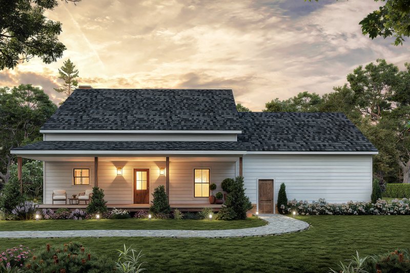 Architectural House Design - Exterior - Rear Elevation for Farmhouse House Plan #1117-35 - 3 bed, 2.5 bath