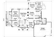 Craftsman Style House Plan - 3 Beds 3.5 Baths 4496 Sq/Ft Plan #51-501 