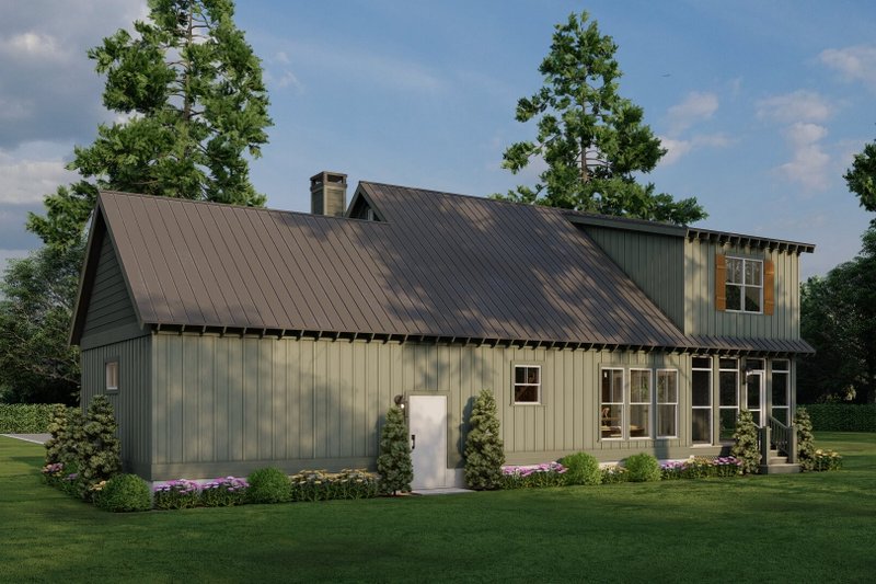 House Blueprint - Exterior - Other Elevation 1 for Country House Plan #17-3450 - 3 bed, 2 bath