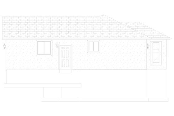 Exterior - Other Elevation 1 for Ranch House Plan #1060-260 - 3 bed, 2 bath
