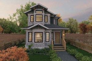 Exterior - Front Elevation 3 for Cottage House Plan #1101-5 - 3 bed, 2.5 bath