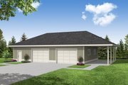Traditional Style House Plan - 0 Beds 0 Baths 1536 Sq/Ft Plan #124-895 