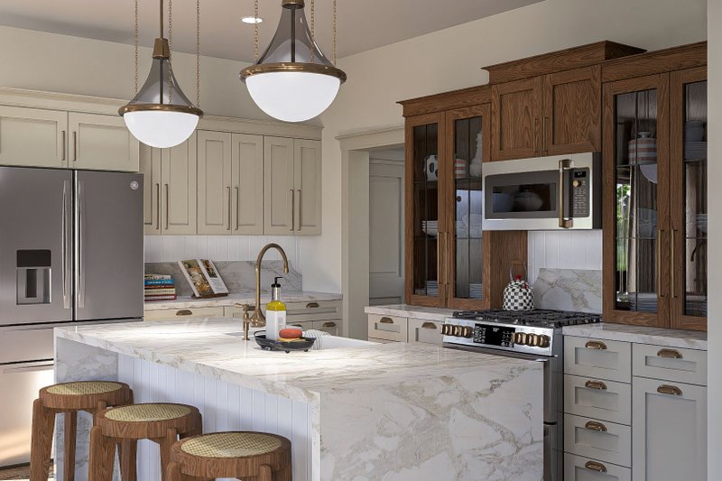 House Design - Interior - Kitchen 1 for Craftsman House Plan #455-339 - 3 bed, 2.5 bath