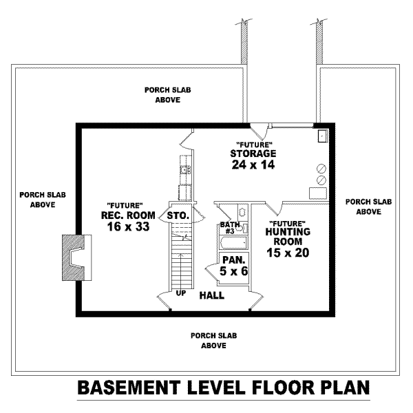 Floor Plan - Other Floor for Southern House Plan #81-774 - 3 bed, 2.5 bath