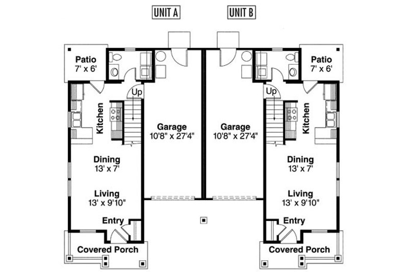 Home Plan - Floor Plan - Main Floor for Craftsman House Plan #124-812 - 4 bed, 3 bath
