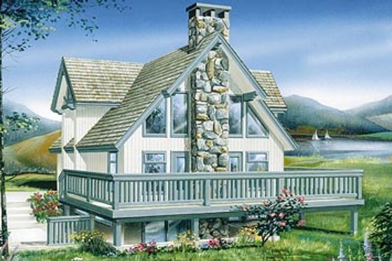 Exterior - Front Elevation for Modern House Plan #47-189 - 3 bed, 2 bath