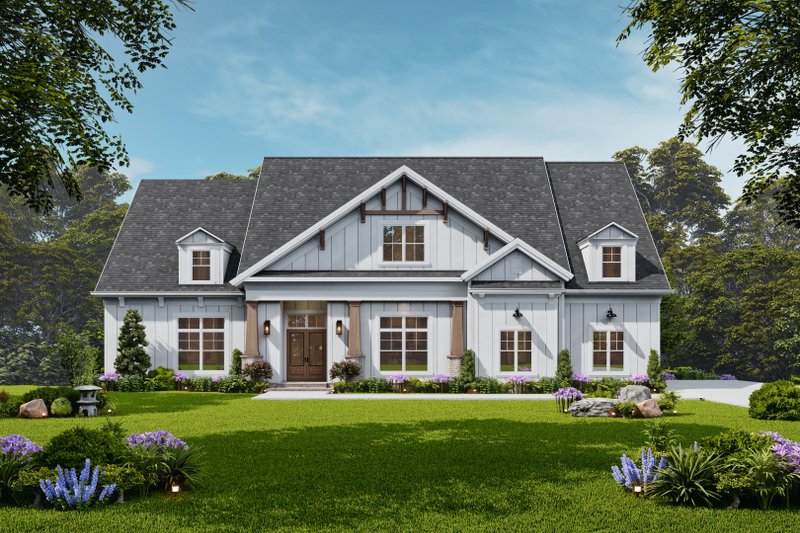 Dream House Plan - Farmhouse Exterior - Front Elevation Plan #119-459