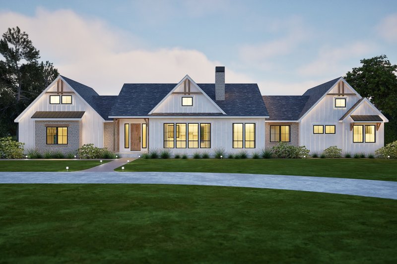 Architectural House Design - Farmhouse Exterior - Front Elevation Plan #1105-12