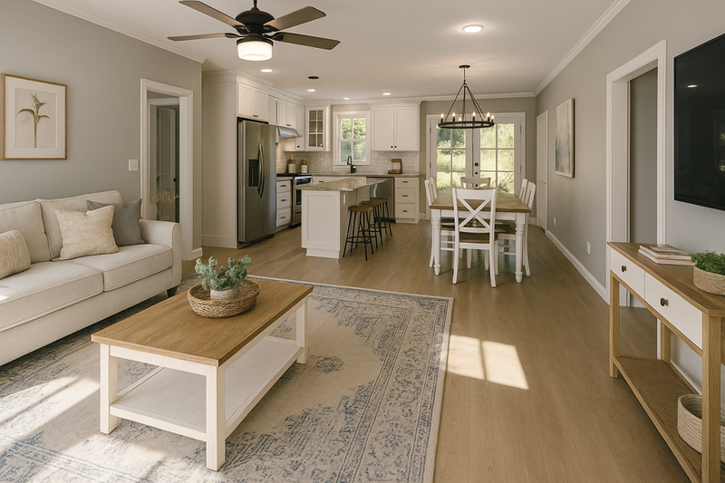 Dream House Plan - Interior - Entry for Farmhouse House Plan #44-263 - 3 bed, 2 bath