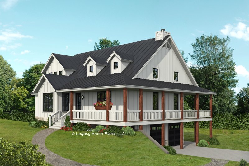 Southern Style House Plan - 3 Beds 2.5 Baths 2400 Sq/Ft Plan #932-882