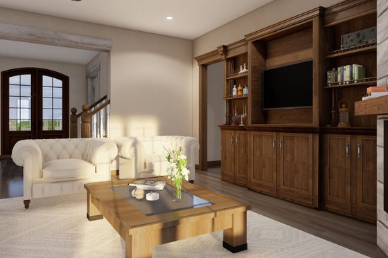 Interior - Family Room 4 for European House Plan #17-2380 - 4 bed, 3.5 bath
