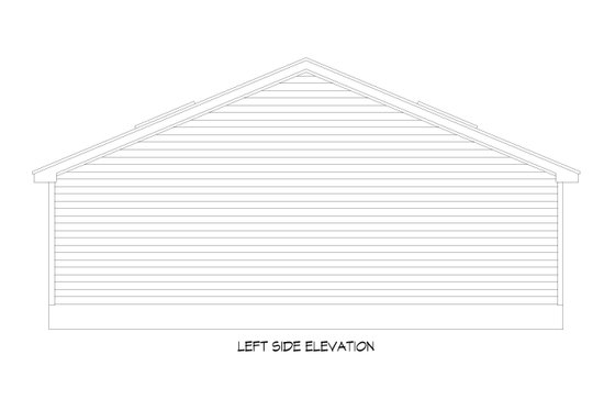 Exterior - Other Elevation for Southern House Plan #932-777, 1 bath