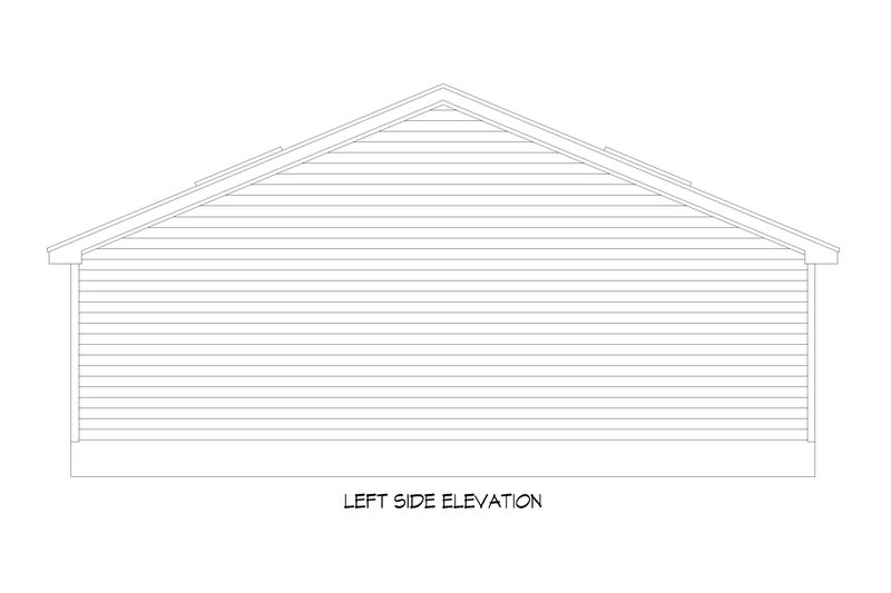 Architectural House Design - Exterior - Other Elevation for Southern House Plan #932-777, 1 bath