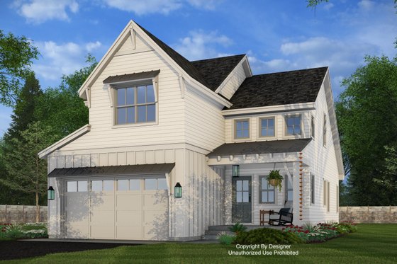 Exterior - Front Elevation 4 for Farmhouse House Plan #51-1513 - 4 bed, 3 bath