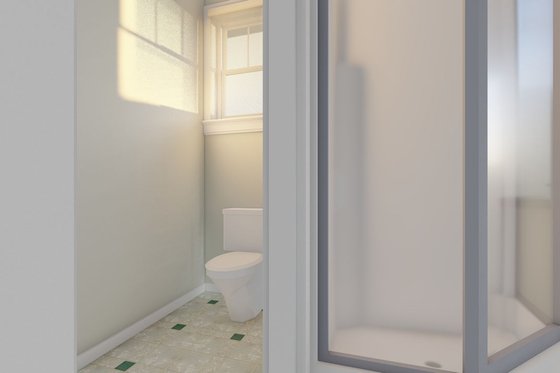 Interior - Master Bathroom 1 for Farmhouse House Plan #126-241 - 4 bed, 3 bath