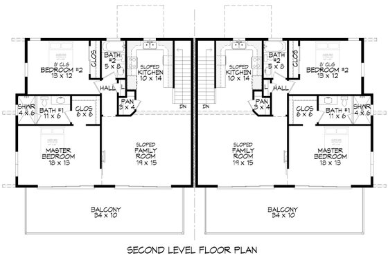 Floor Plan - Main Floor for Beach House Plan #932-1167 - 6 bed, 6 bath