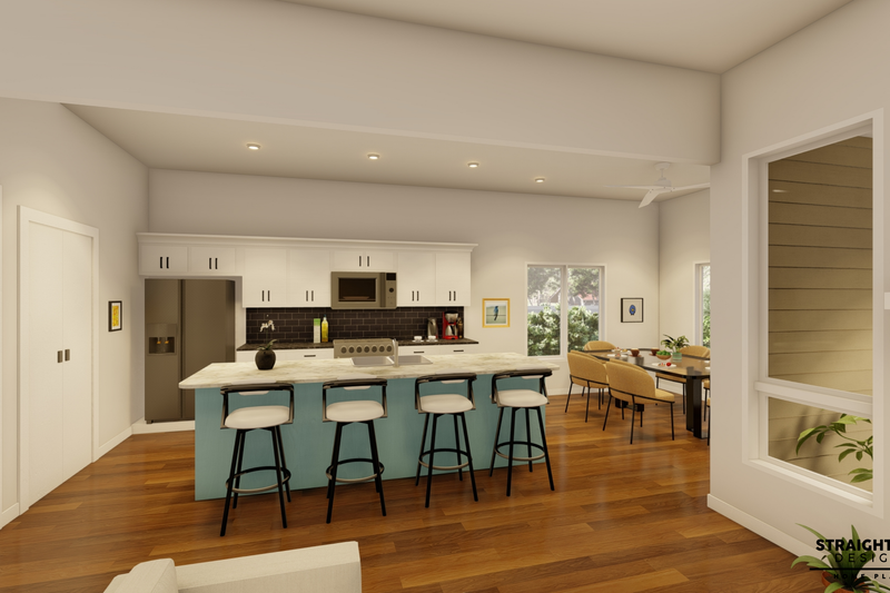 Architectural House Design - Interior - Kitchen for Ranch House Plan #1122-13 - 2 bed, 2 bath